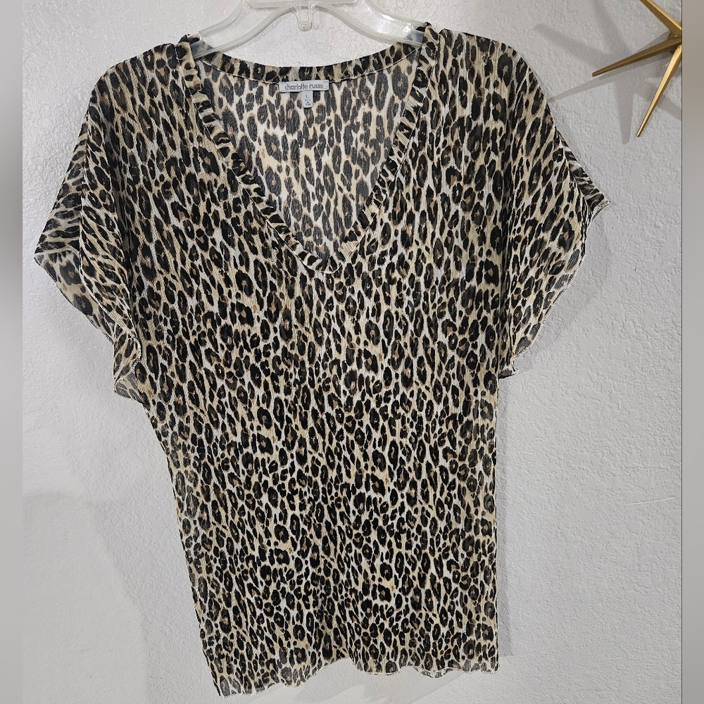 Leopard Cheetah Swim Beach Cover-up